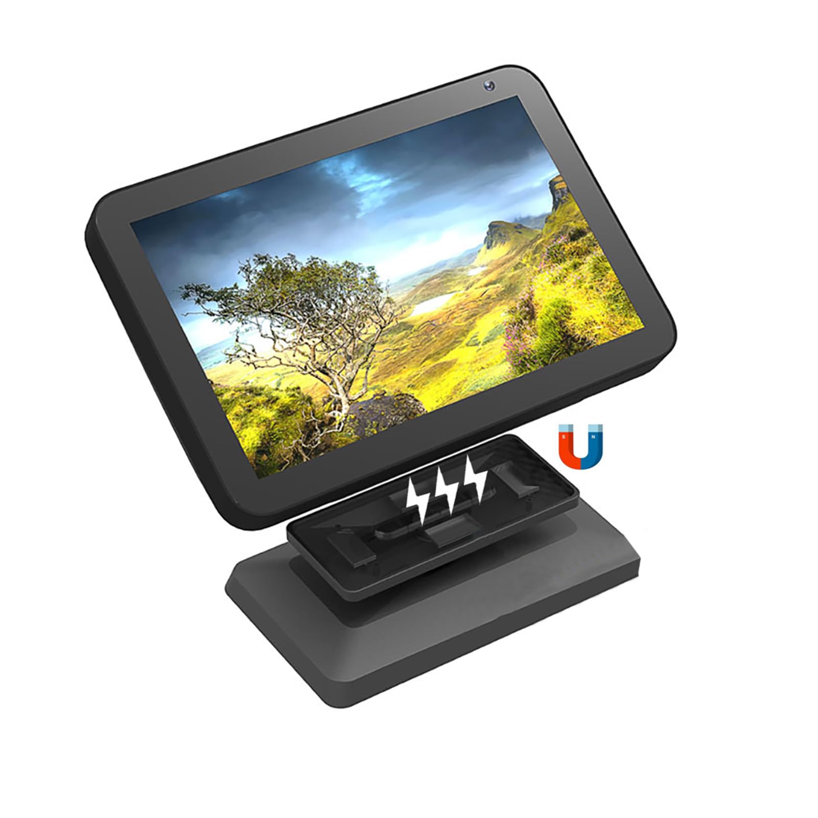 ZORBES Base Stand for Echo Show 8 1st /2nd Gen Desktop Holder for Amazon Echo Show 8, Adjustable Angle Magnetic Holder for Smart Home Monitor, Amazon Echo Show 8 Accessories(Stand Only) ZORBES Base Stand for Echo Show 8 1st /2nd Gen Desktop Holder for Amazon Echo Show 8, Adjustable Angle Magnetic Holder for Smart Home Monitor, Amazon Echo Show 8 Accessories(Stand Only)